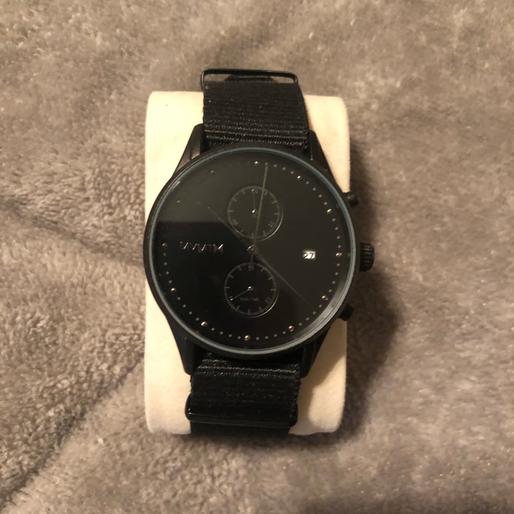 MVMY Voyager Black Canvas Watch